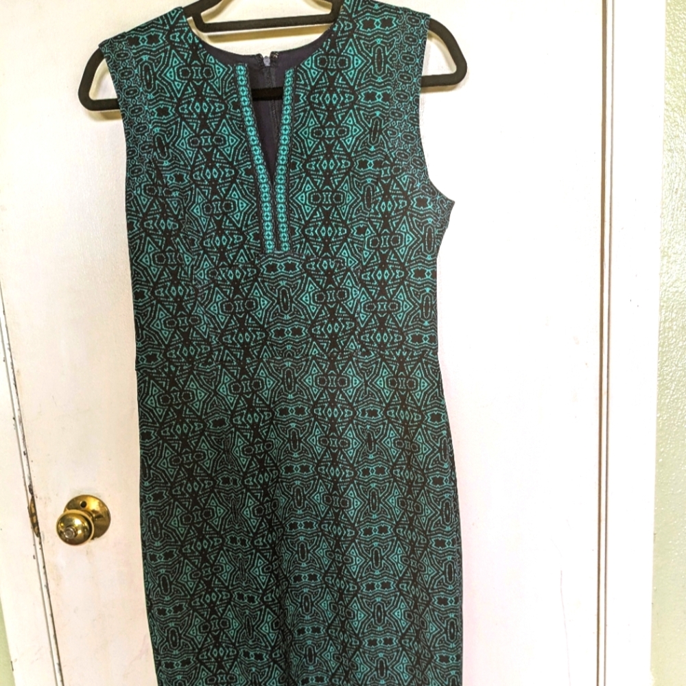 Adorne Scuba Knit Sheath Dress, size 8